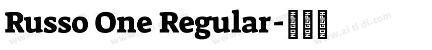 Russo One Regular字体转换